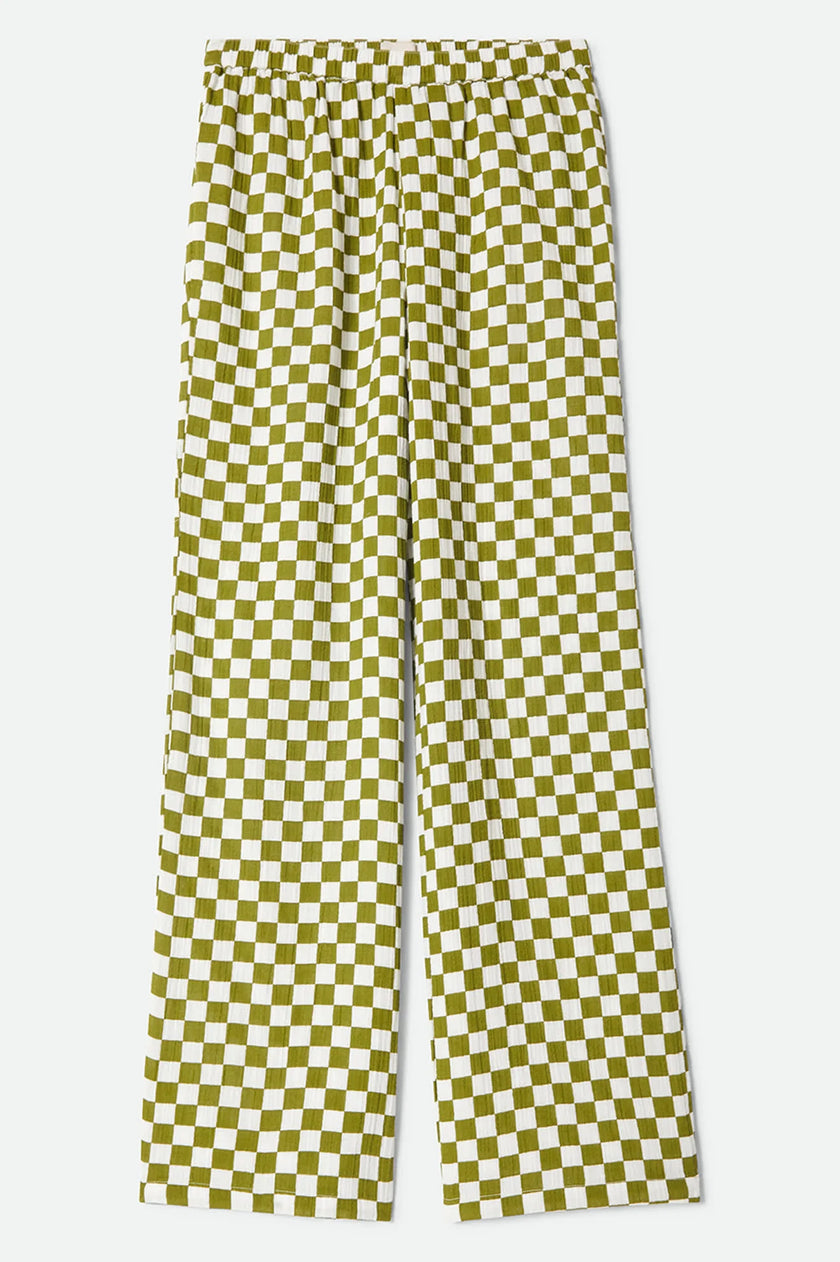 Lola lounge Pants in Green Checkerboard