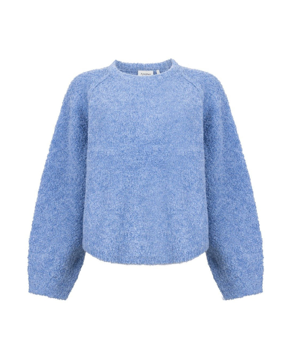 Roxan Knitted pull in Mid Blue Melee