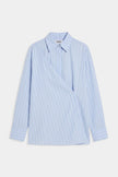 Salty Shirt in Green and Blue Stripes