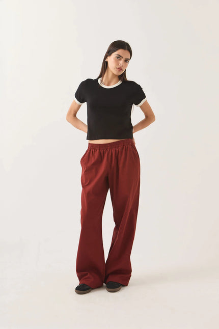 Lounge Pant in Dark Brick
