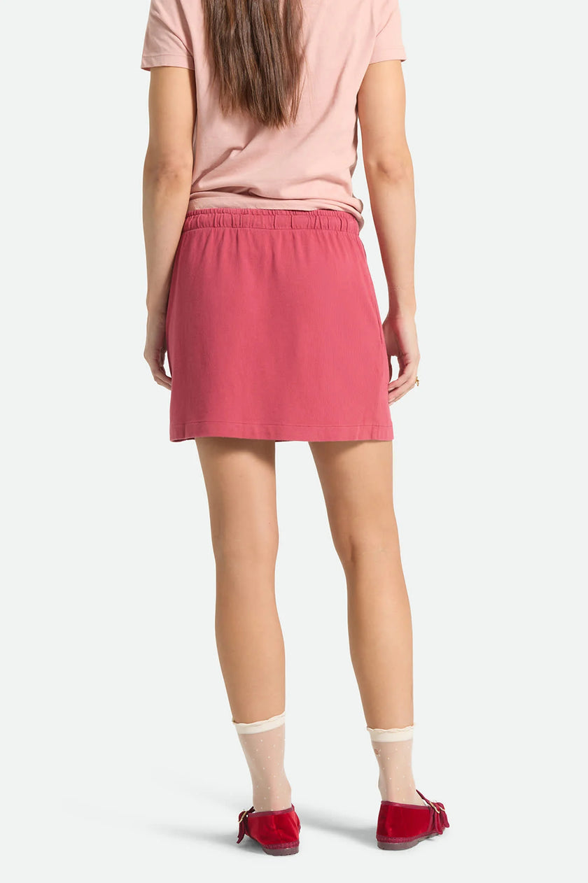 Carefree Lounge Skirt in Robust Red