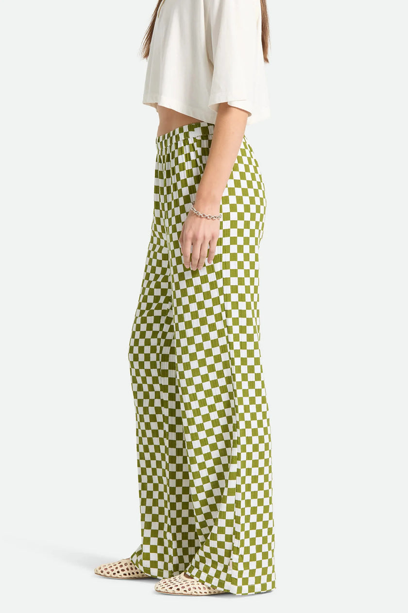 Lola lounge Pants in Green Checkerboard