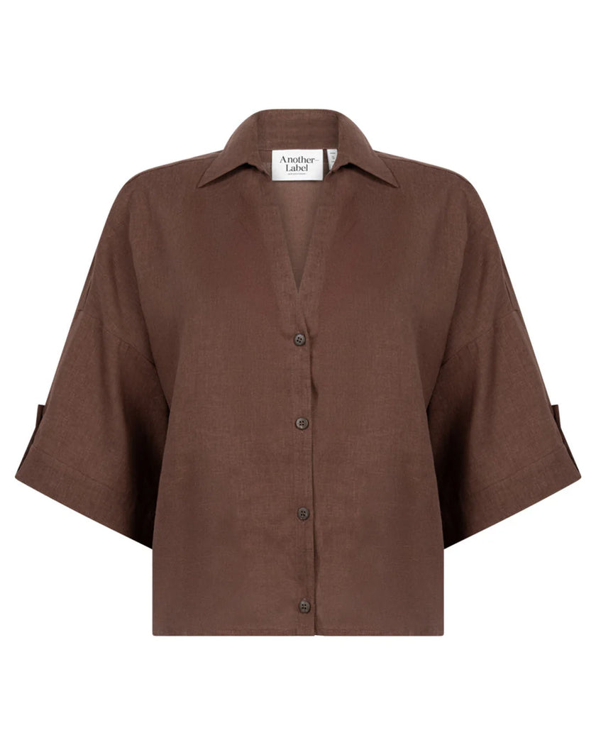 Valerie Shirt in Chocolate Fondant