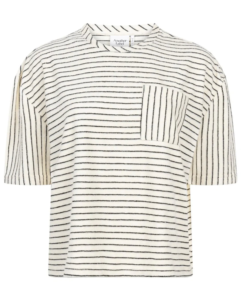 Virginia Top in Off White Black Pins