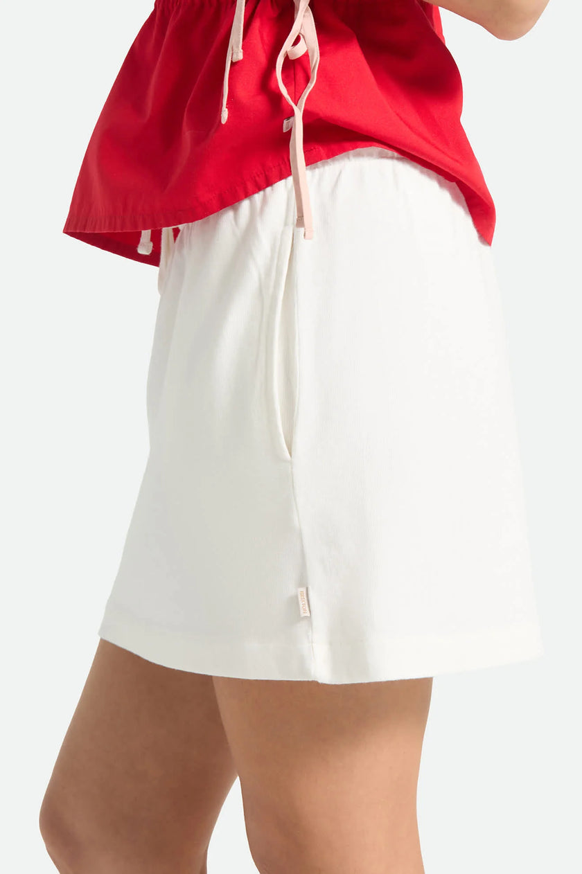 Carefree Lounge Skirt in Off White