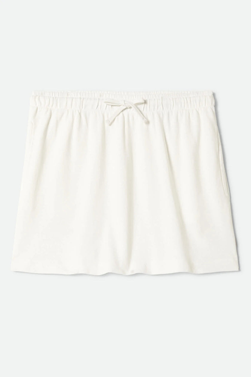 Carefree Lounge Skirt in Off White
