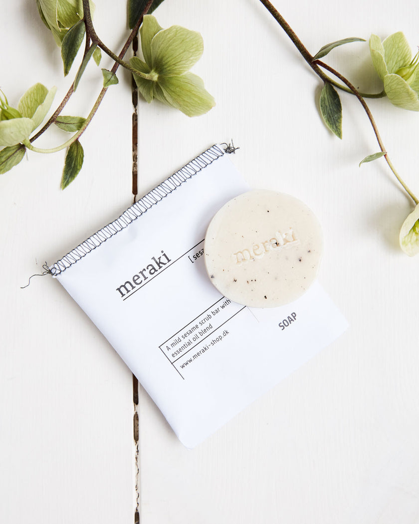 Sesame hand scrub