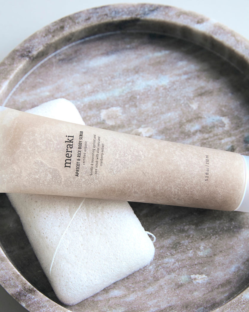 Apricot en rice body scrub