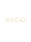 Higher level hammered earrings
