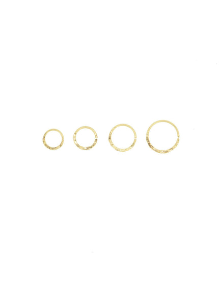 Higher level hammered earrings