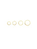 Higher level hammered earrings