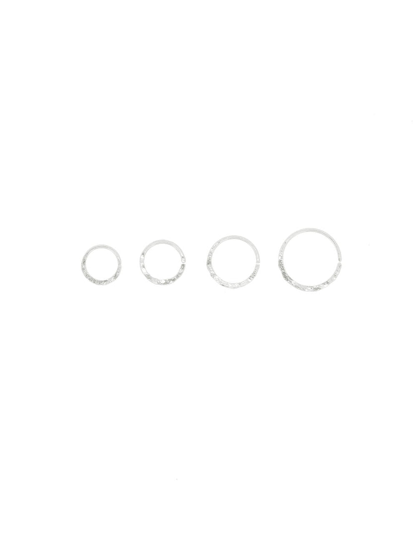 Higher level hammered earrings